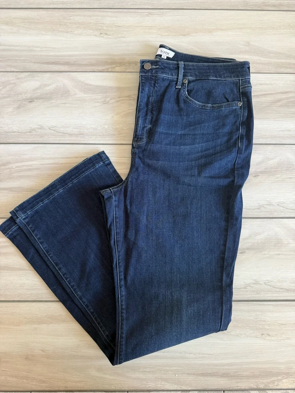 NYDJ Regular Sure Stretch High-Rise Barbara Bootcut Jeans Blue Size 16 NWT